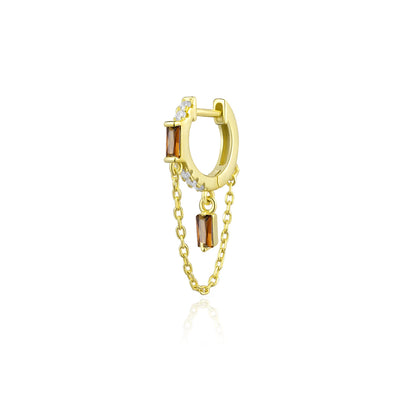 The Golden Drop Stud Earrings