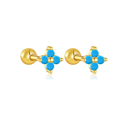 Rainbow Charm Studs