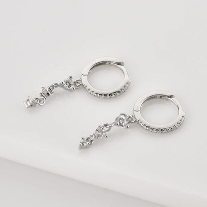 Trio Spark Drop Earrings