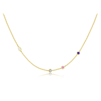 Winter Glow Opal Necklace
