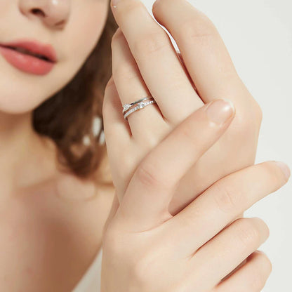 Aurora Twin Line Ring
