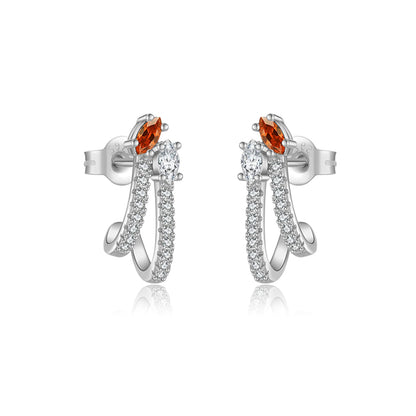 Ember Marquise Stud Earrings