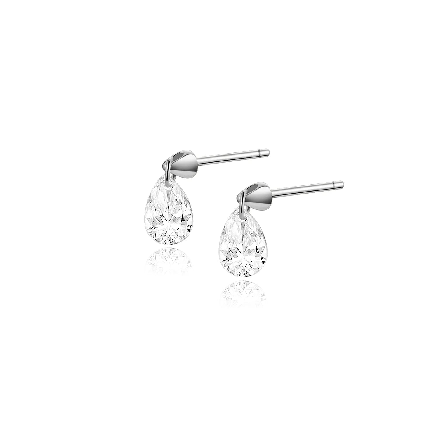 Golden Drop Stud Earrings