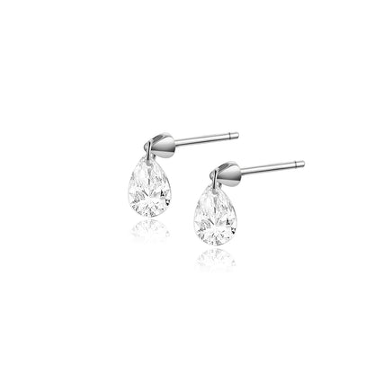 Golden Drop Stud Earrings