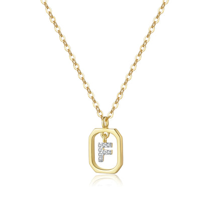 Golden Initial Monogram Necklace