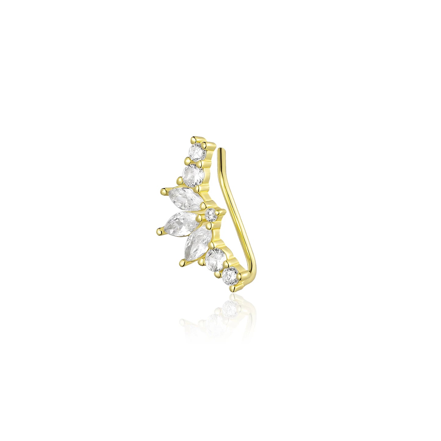 The Golden Drop Stud Earrings
