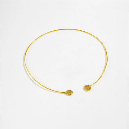 Gilded Edge Collar Necklace