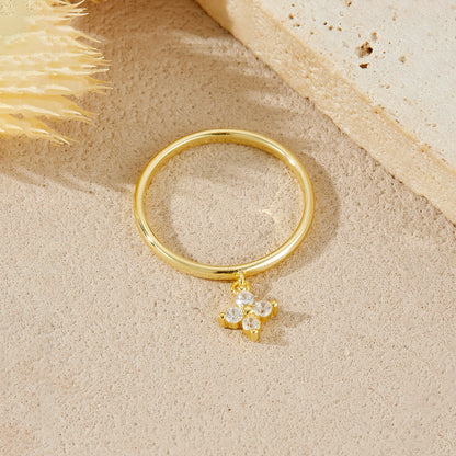 Lucky Charm Four-Leaf Ring