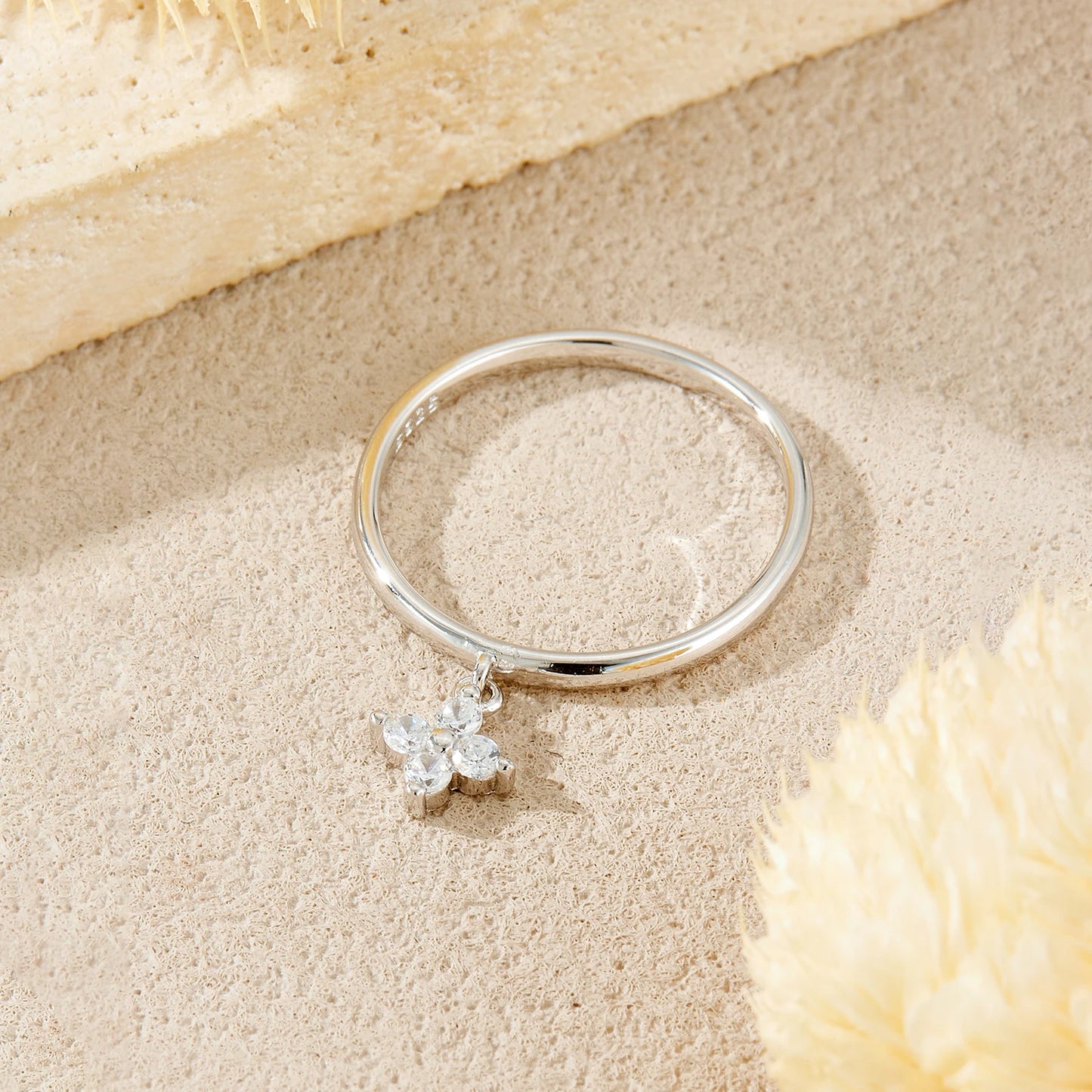 Lucky Charm Four-Leaf Ring