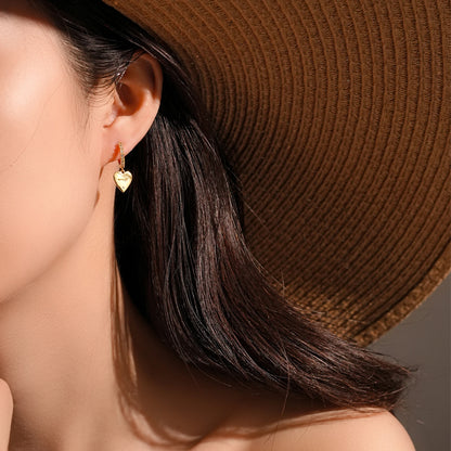 Karma Love Heart Hoops