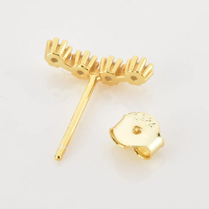 White Tide 3-Piece Stud Earring Set