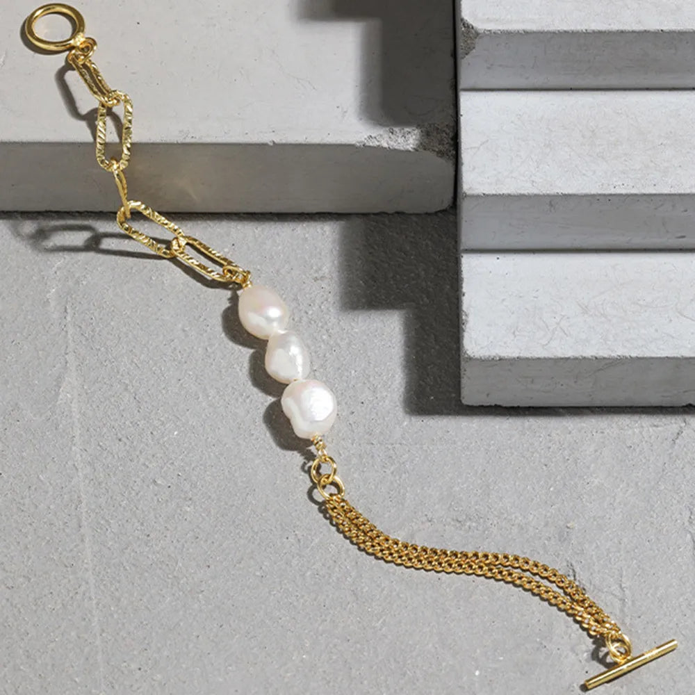 Celestial Pearl Charm Bracelet