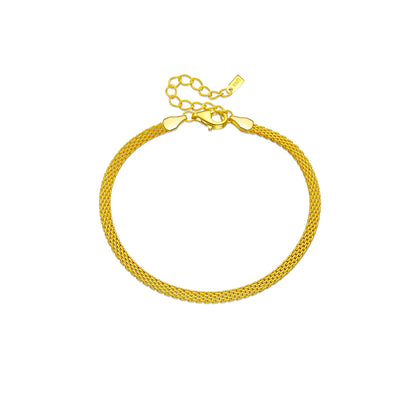 Silver Edge Chain Bracelet