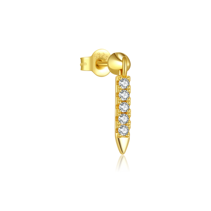 The Golden Drop Stud Earrings