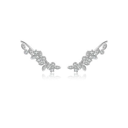 Celestial Leaf Climber Earrings