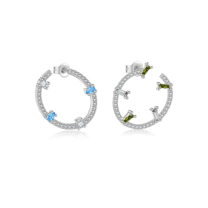Prism Glow Stud Earrings