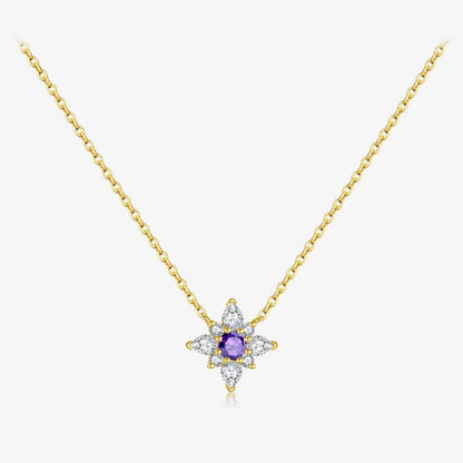 Amethyst Glow Drop Necklace