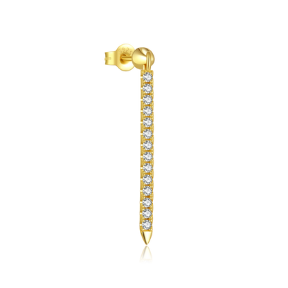 The Golden Drop Stud Earrings
