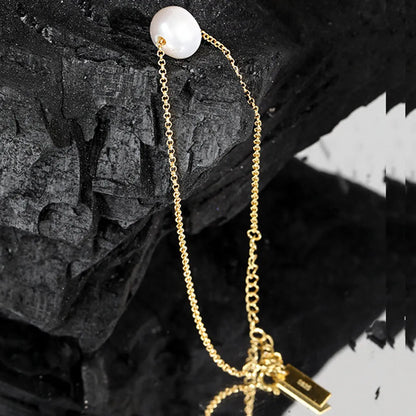 Pearl Edge Chain Bracelet