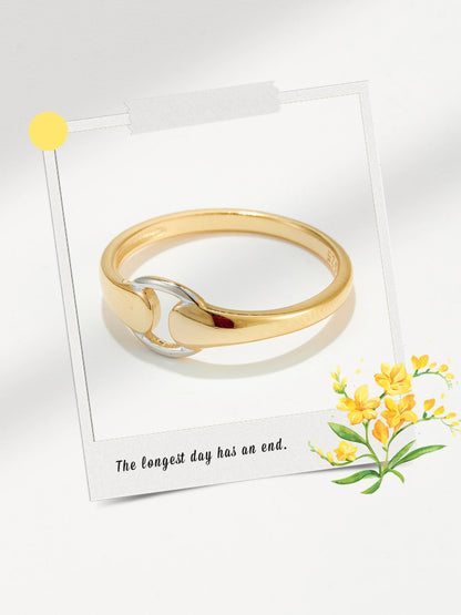 Golden Orbit Ring