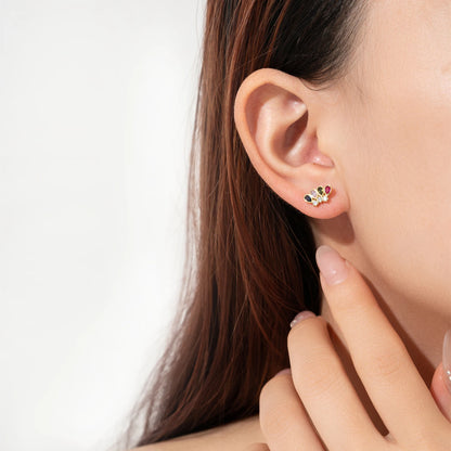 Amethyst Glow Studs