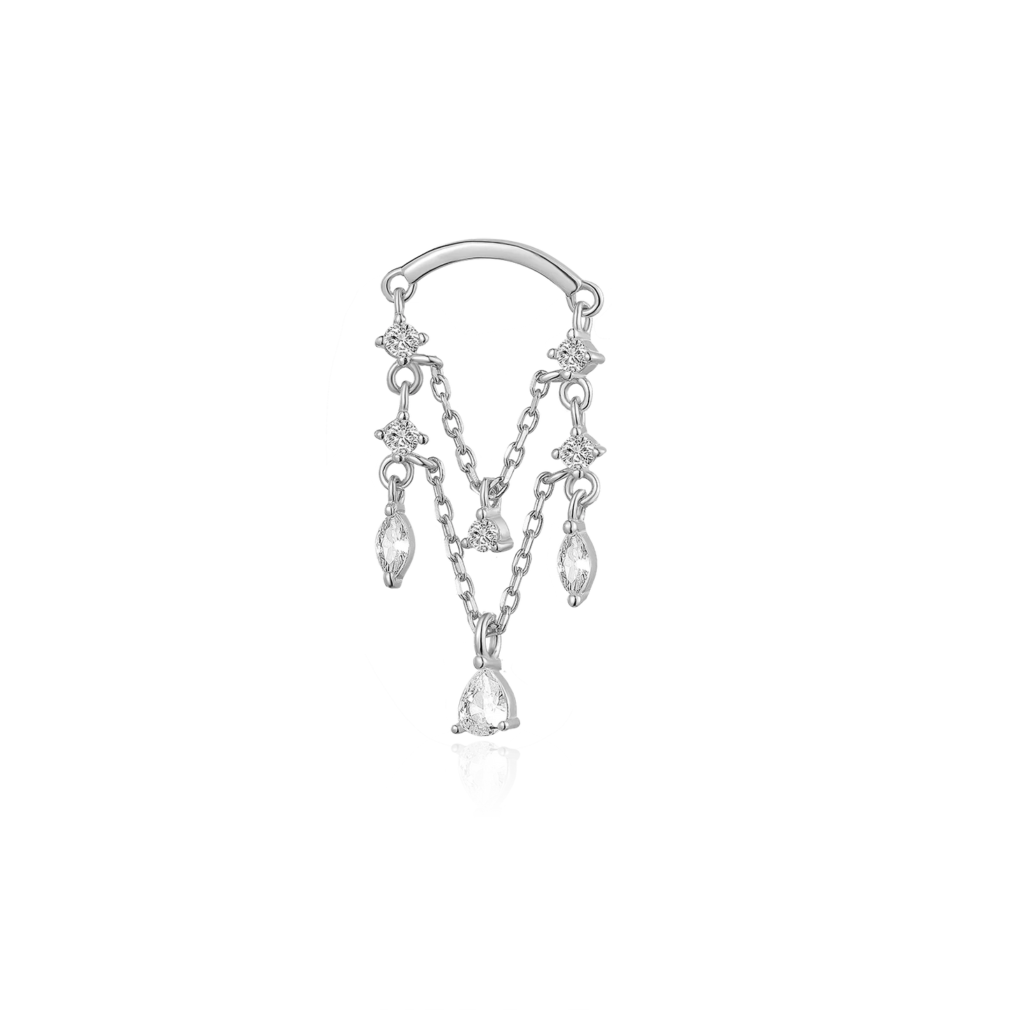 The Golden Drop Stud Earrings
