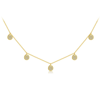 Radiant Oval Pendant Necklace