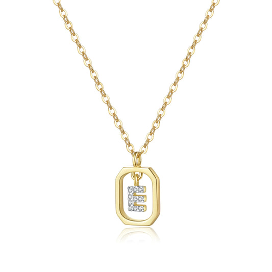Golden Initial Monogram Necklace