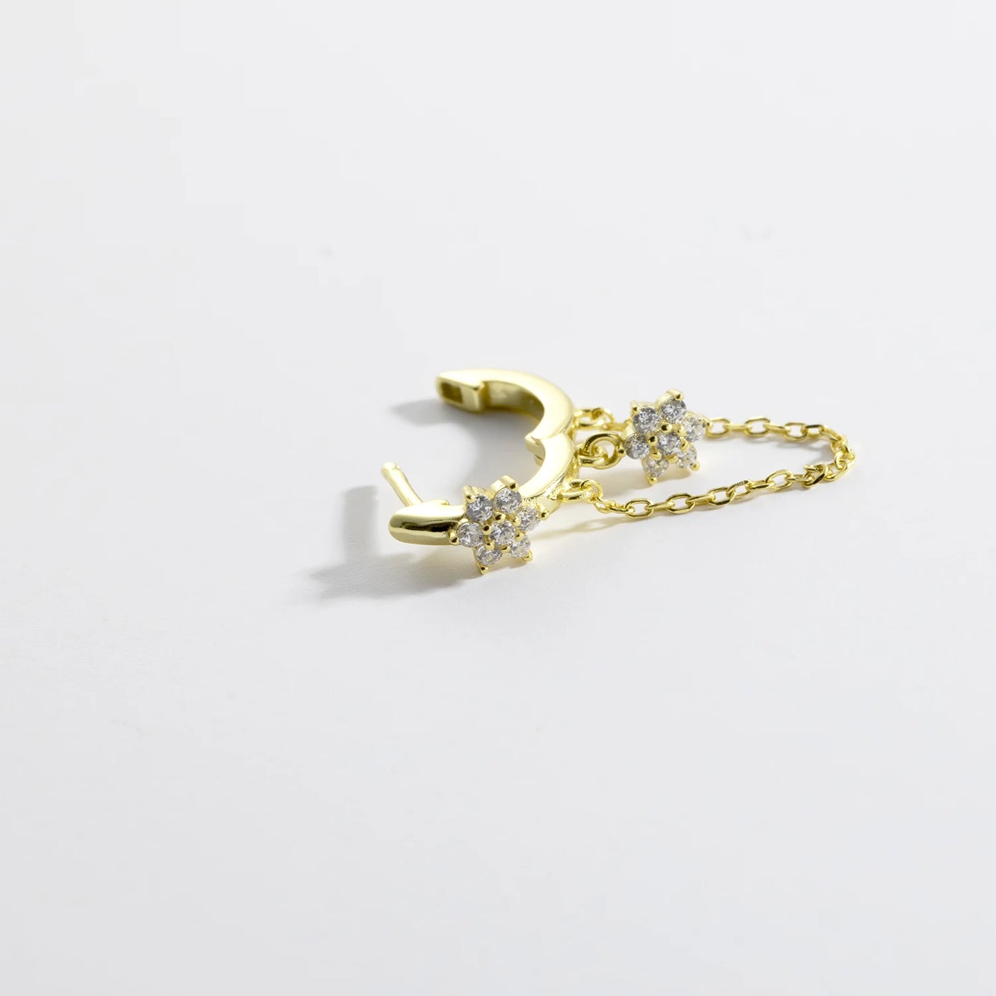 The Golden Drop Stud Earrings