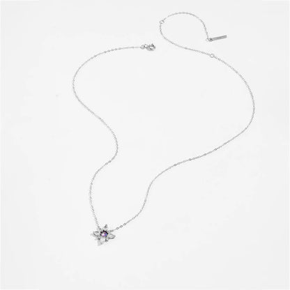 Amethyst Glow Drop Necklace