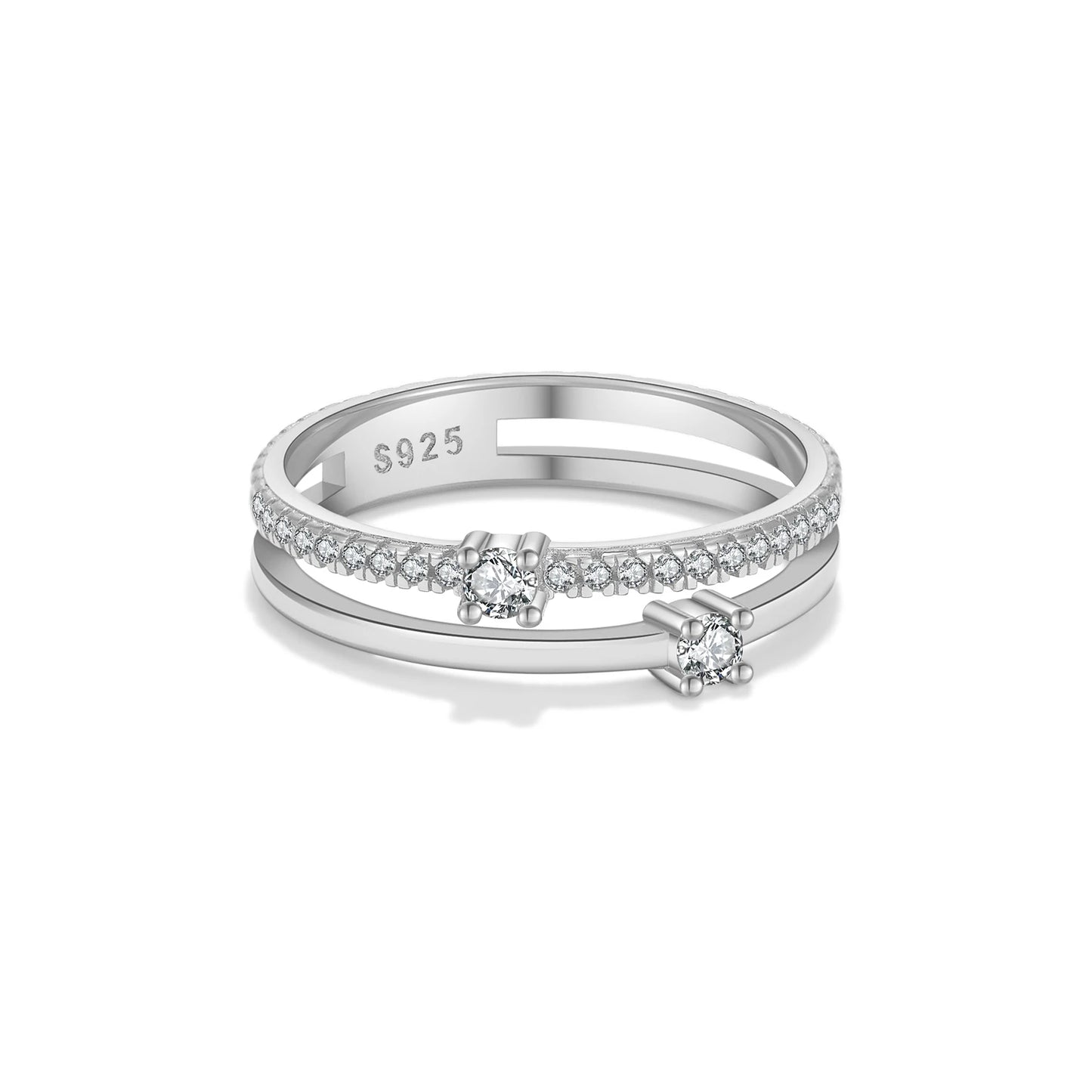 Aurora Twin Line Ring