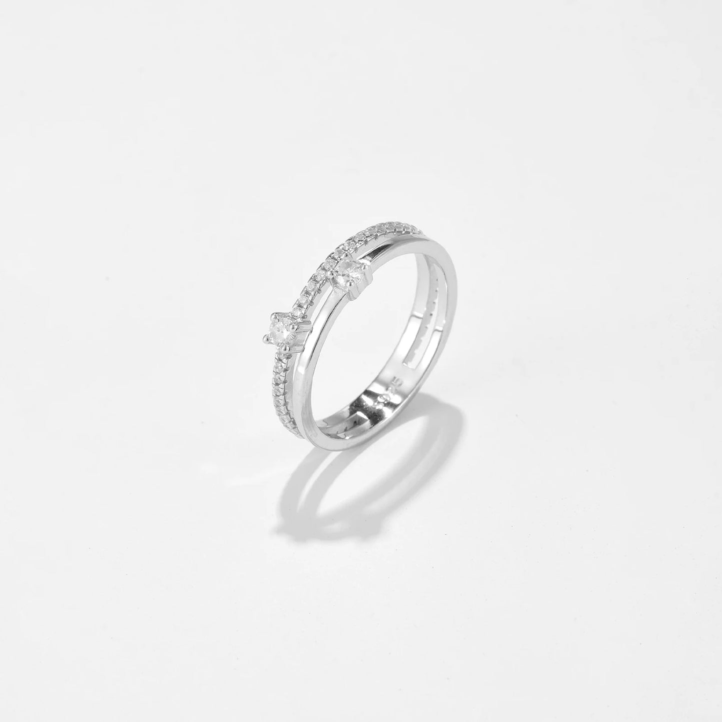 Aurora Twin Line Ring