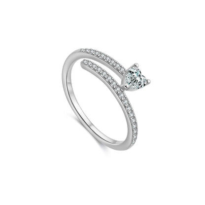 Twisted Heart Promise Ring