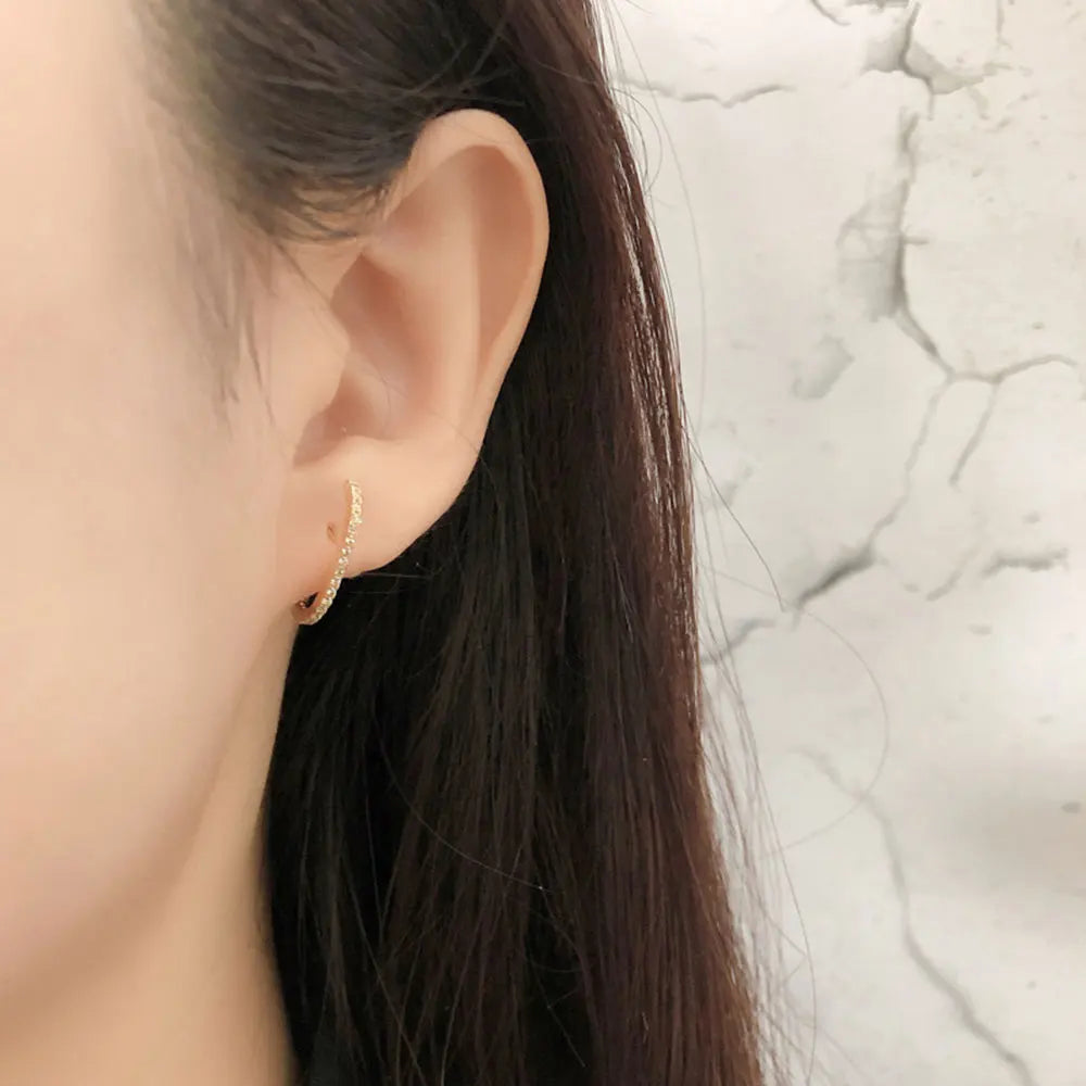 The Golden Line Stud Earring