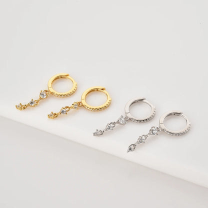 Trio Spark Drop Earrings