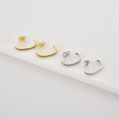 The Golden Line Stud Earring